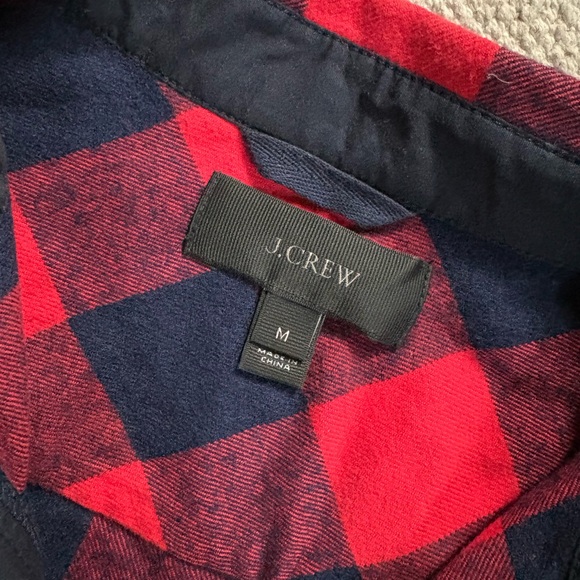 JCrew 2015 Holiday Buffalo Plaid Shirt with Zipper Closure - Picture 3 of 4